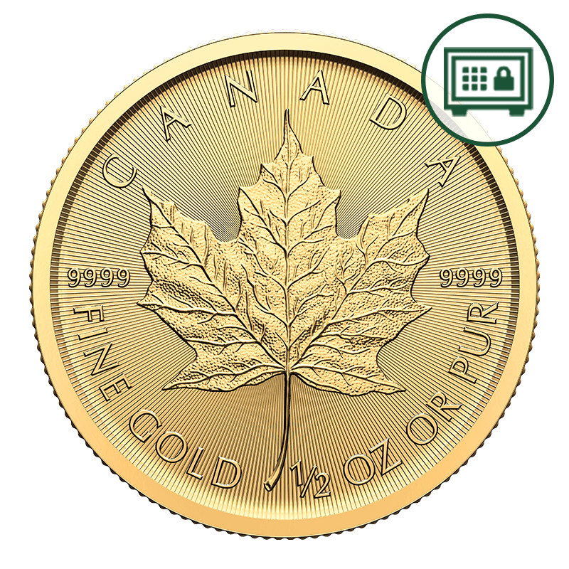 Image for 1/2 oz Gold Maple Leaf Coin (2024) - Secure Storage from TD Precious Metals